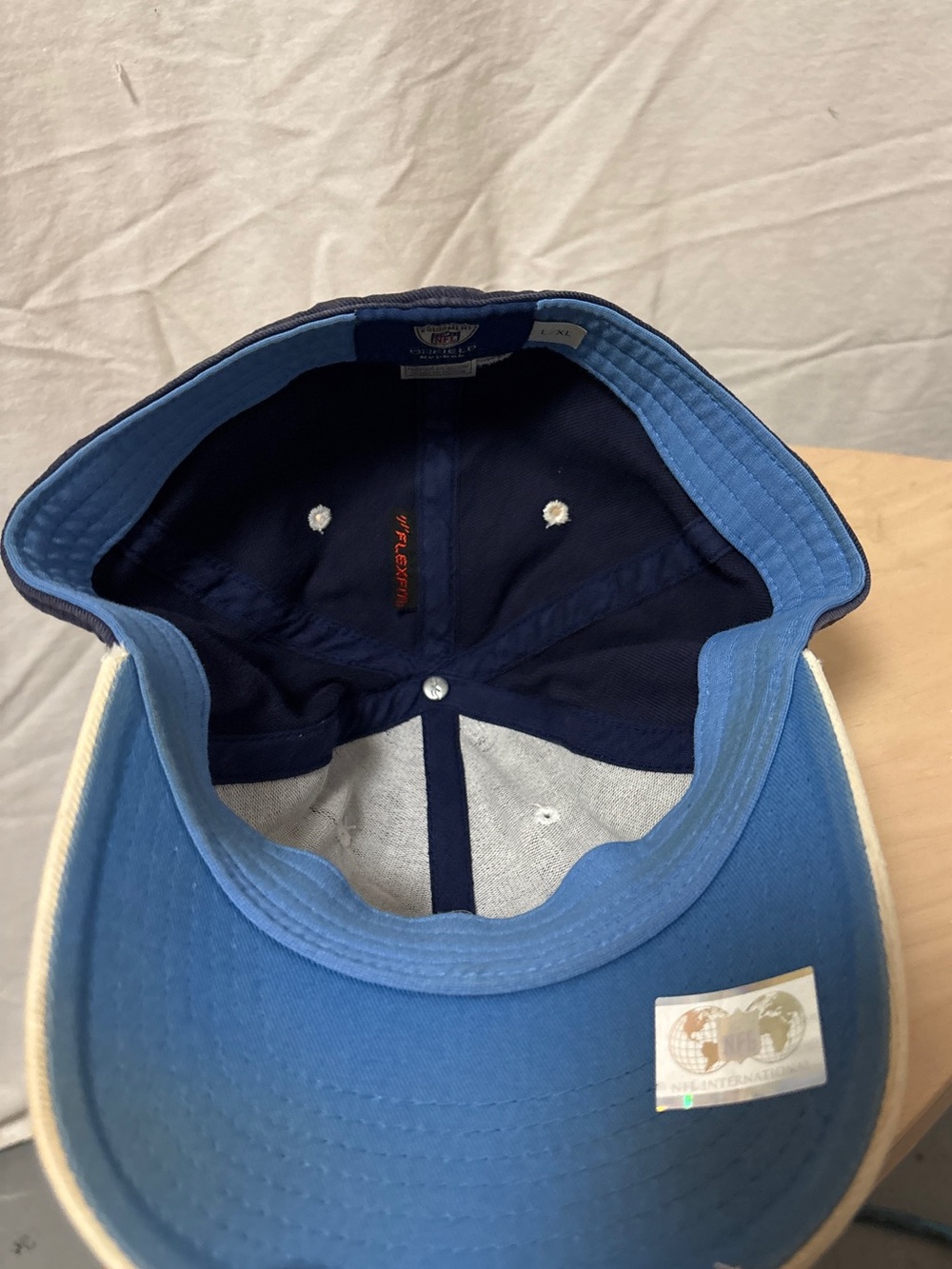 San Diego Chargers baseball cape style/Reebok onfield NFL - Picture 4 of 5